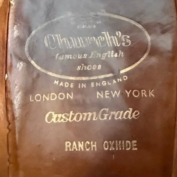 Church’s Custom Grade Chetwynd Two Tone WingTip Oxford Men’s Size 12 - Picture 8 of 9